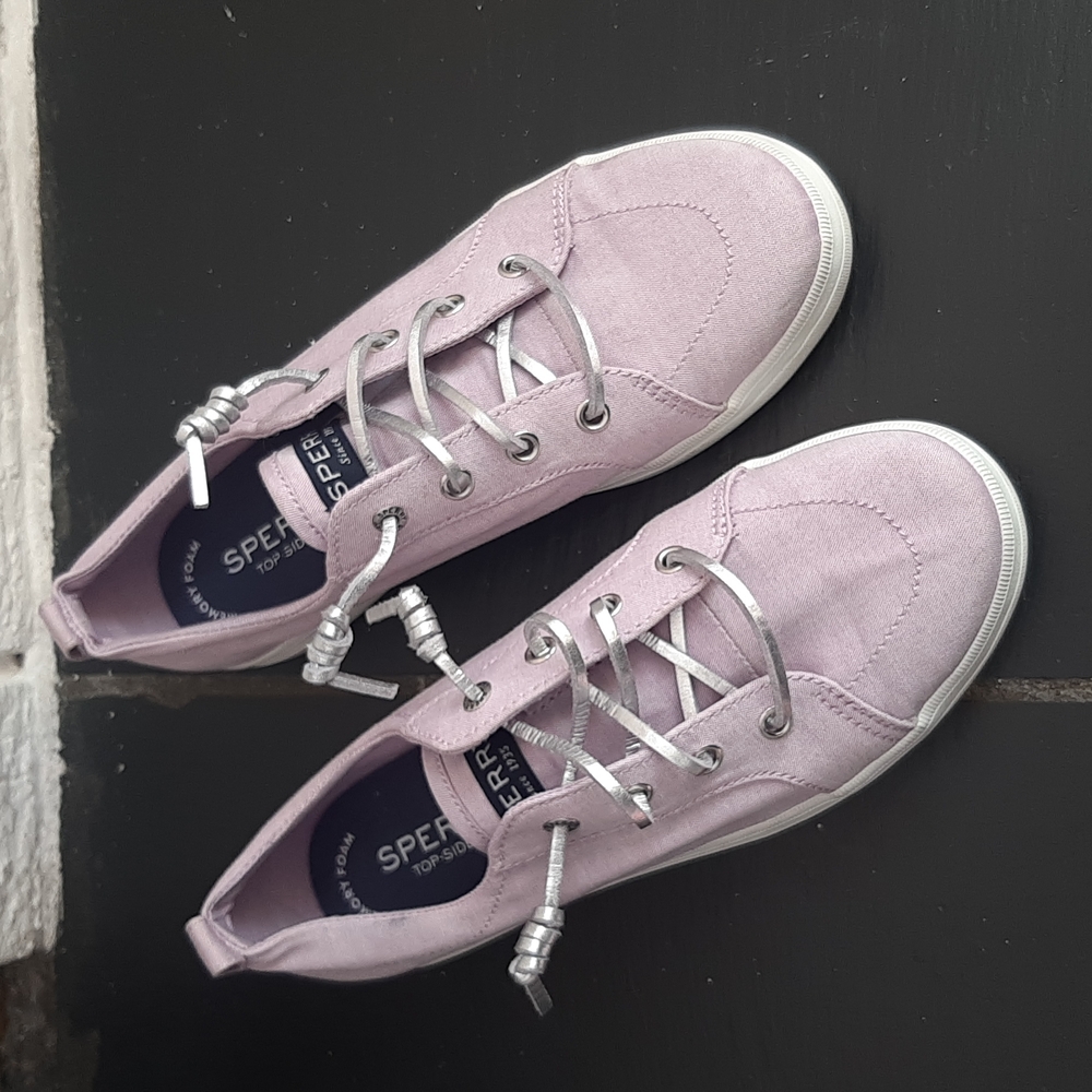 Sperry Girls Levander Top-Sider Slip Ons trainers Sneakers Size 3M